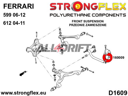 160009A Front / rear anti roll bar bush SPORT - Maserati GranCabrio (10-19)