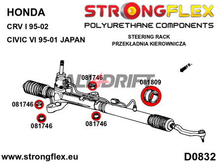 081809B Steering yoke bush - Honda VI (95-00) JAPAN EJ / EK / EM1