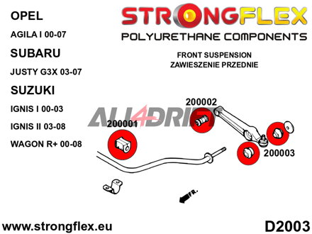 200002A Front arm inner bush SPORT