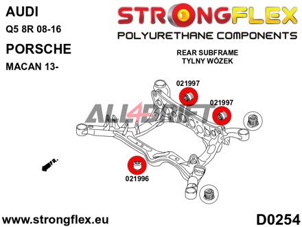 021996B Rear differential front mount bush Audi