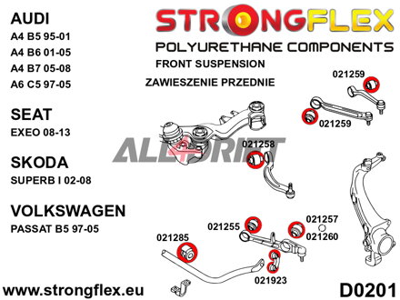 026218B Suspension bush kit Audi