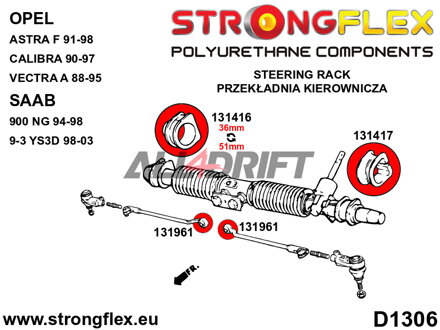 136218B Full suspension bush kit - Opel / Vauxhall Calibra (89-97)