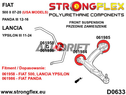 061984A Front arm front bush SPORT Fiat / Lancia