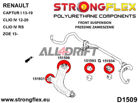 151596B Front arm rear bush