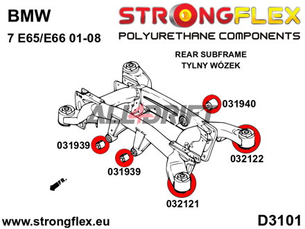 031940A Rear differential mount rear bush SPORT BMW