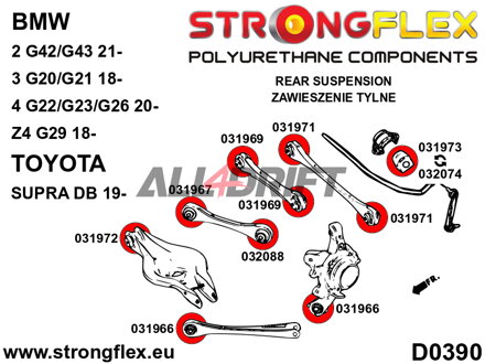 031971A Rear link rod bush SPORT BMW / Toyota