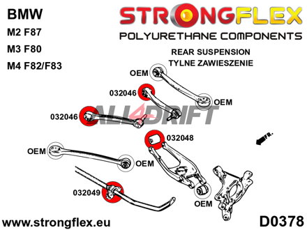 032046A Rear upper arm bush SPORT BMW