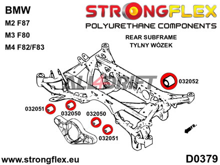 032050B Rear differential mount front bush BMW