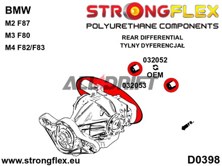 32053 Rear Differential Dual Mount BMW