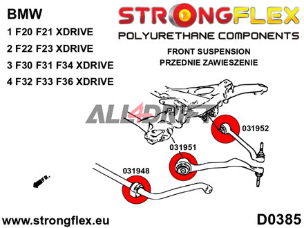 036075B Full suspension bush kit BMW