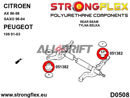 056004A Full suspension polyurethane bush kit SPORT Citroën / Peugeot